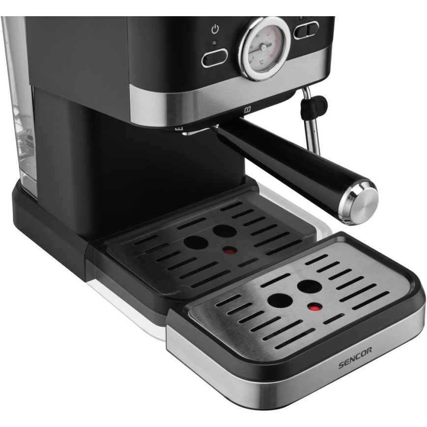 Sencor - Ročni kavni aparat za espresso 1050W/230V črna/mat krom