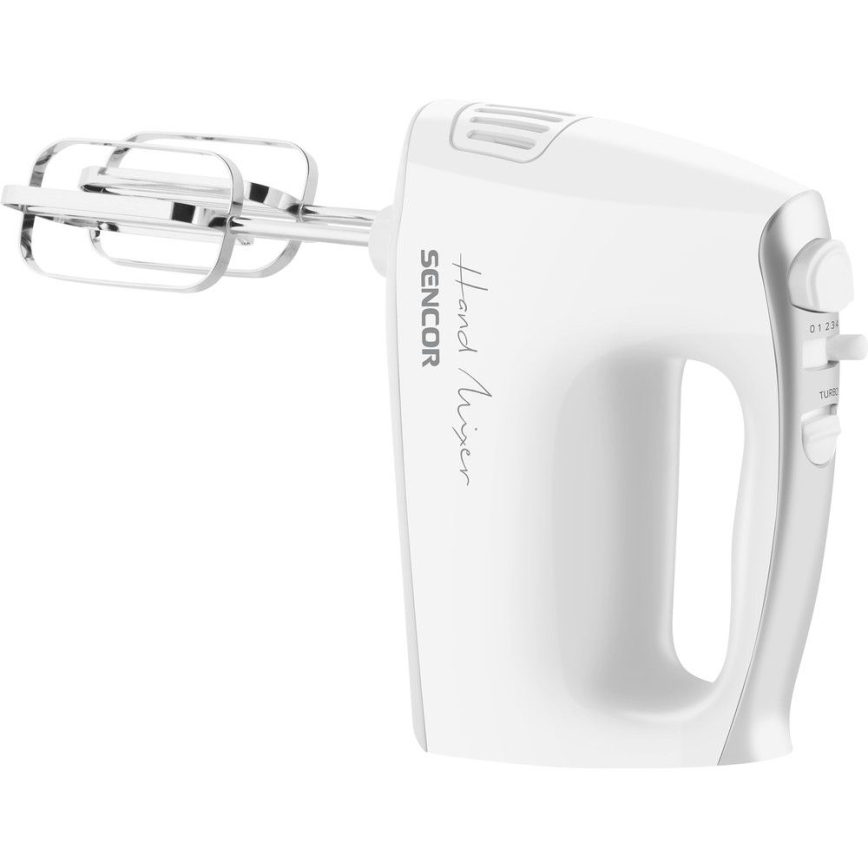 Sencor - Ročni mešalnik z dodatki 500W/230V bela