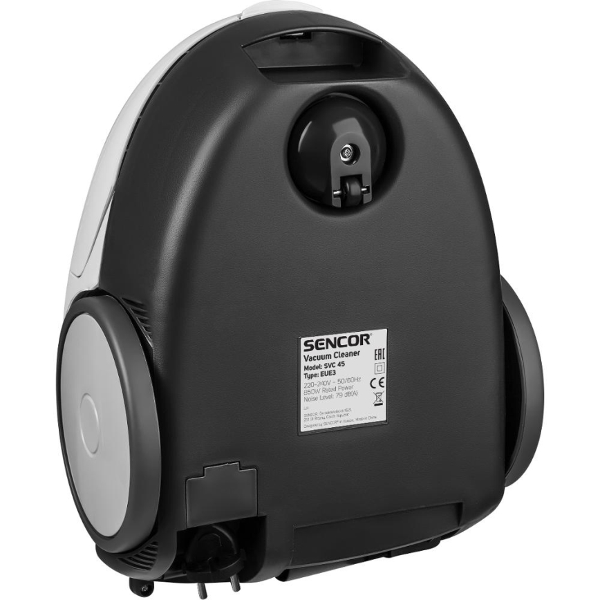 Sencor - Sesalnik z vrečko 1,5 l 850W/230V bela