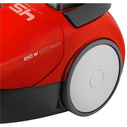 Sencor - Sesalnik z vrečko 1,5 l 850W/230V rdeča/črna