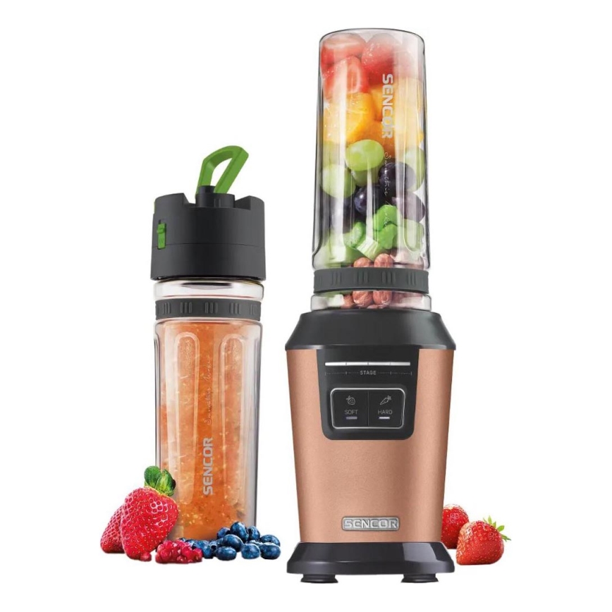 Sencor - Smoothie mešalnik s dodatki, 800 W/230 V, bakrene barve