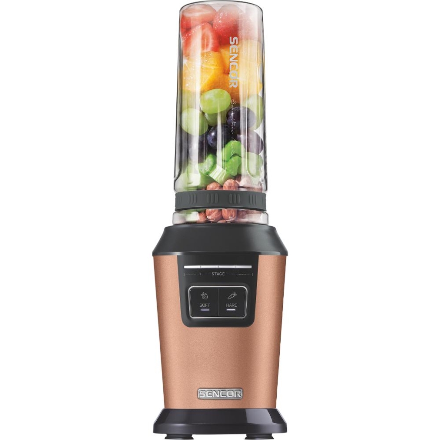 Sencor - Smoothie mešalnik s dodatki, 800 W/230 V, bakrene barve