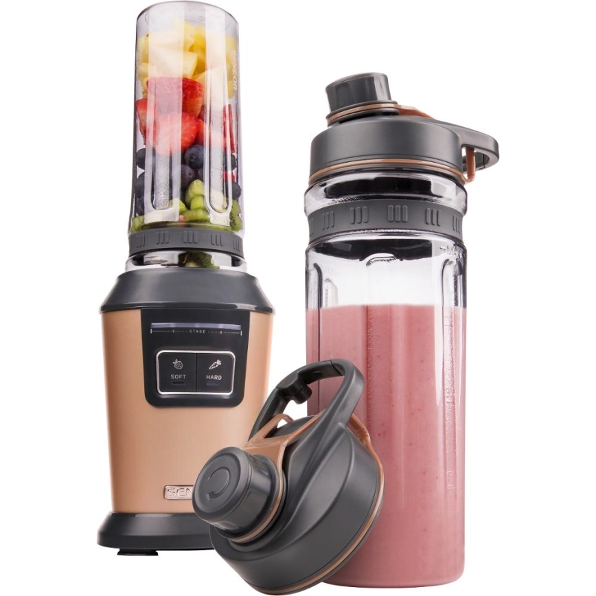 Sencor - Smoothie mešalnik s dodatki, 800 W/230 V, bakrene barve