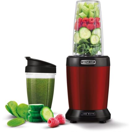 Sencor - Smoothie nutri mešalnik 1000W/230V rdeča