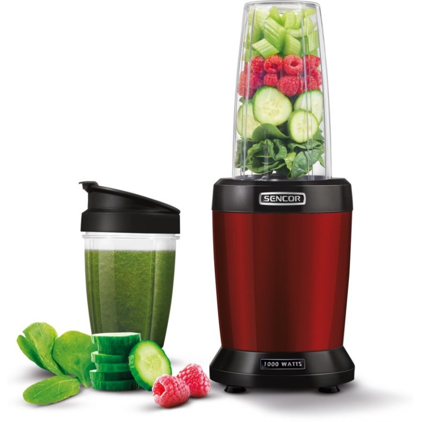 Sencor - Smoothie nutri mešalnik 1000W/230V rdeča