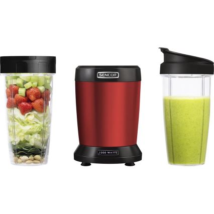 Sencor - Smoothie nutri mešalnik 1000W/230V rdeča