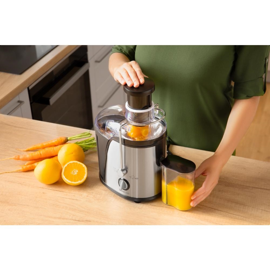 Sencor - Sokovnik 400W/230V matni krom/črna