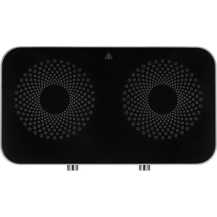 Sencor - Steklokeramična kuhalna plošča z 2 gorilnikoma in LCD zaslonom 3500 W/230 V