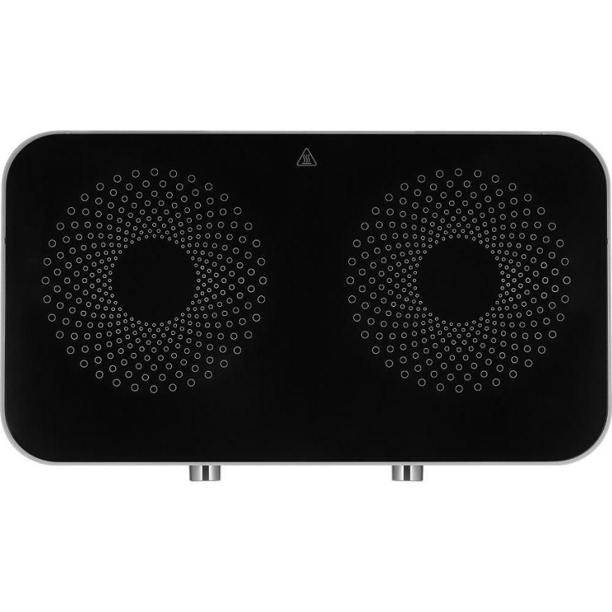 Sencor - Steklokeramična kuhalna plošča z 2 gorilnikoma in LCD zaslonom 3500 W/230 V
