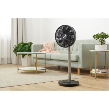 Sencor - stojni ventilator 3D UltraSilent, 26 W/230 V, Wi-Fi, črn, z daljinskim upravljalnikom