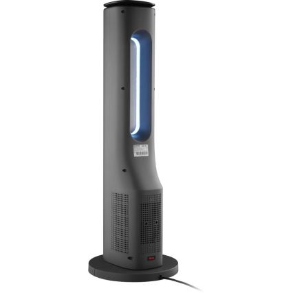 Sencor - Stolpni ventilator brez lopatic s keramičnim grelnim telesom 1200/2000W/230V, antracit + daljinski upravljalnik