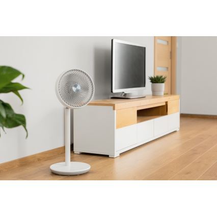 Sencor - Talni ventilator 3D UltraSilent 26W/230V bela + Daljinski upravljalnik