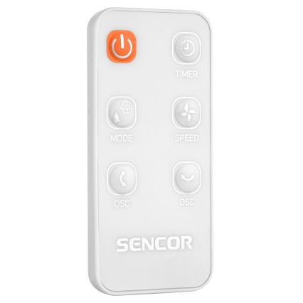 Sencor - Talni ventilator 3D UltraSilent 26W/230V bela + Daljinski upravljalnik