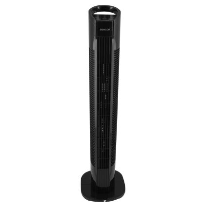 Sencor - Talni ventilator 50W/230V črn + Daljinski upravljalnik