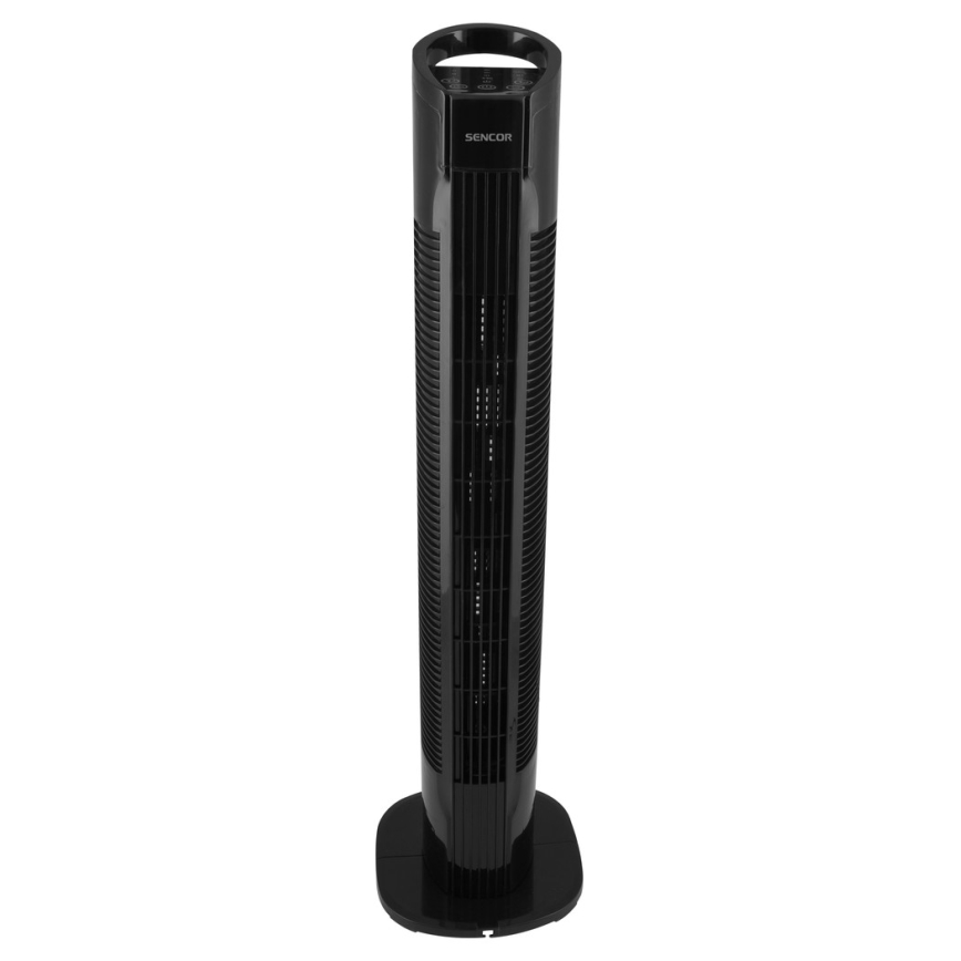 Sencor - Talni ventilator 50W/230V črn + Daljinski upravljalnik