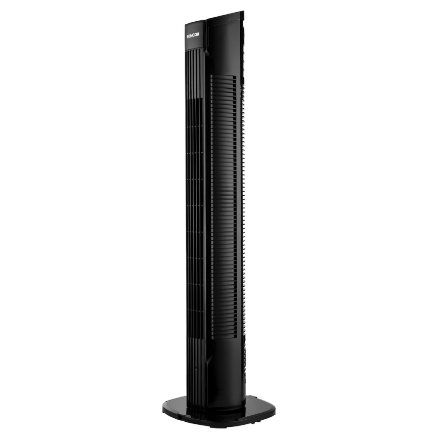 Sencor - Talni ventilator 50W/230V črn + Daljinski upravljalnik