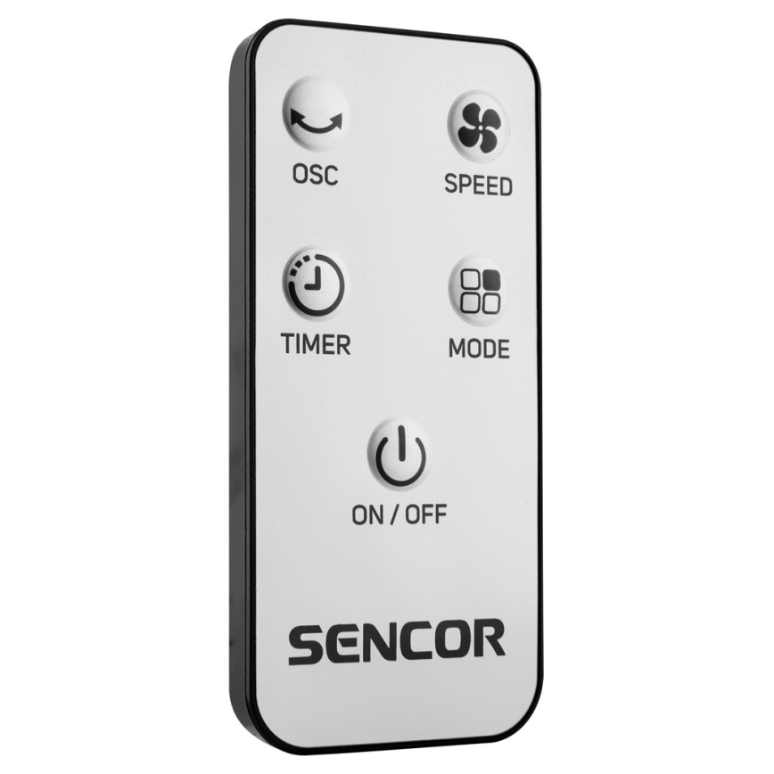 Sencor - Talni ventilator 50W/230V črn + Daljinski upravljalnik