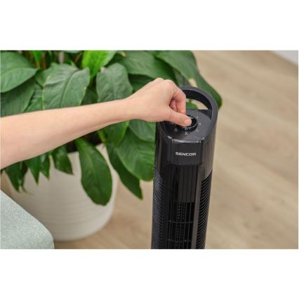 Sencor - Talni ventilator 50W/230V črna