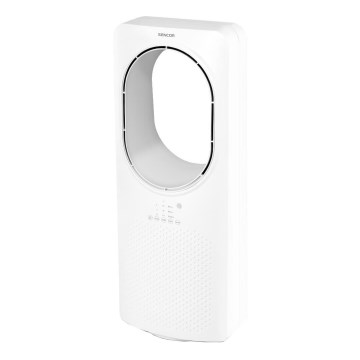 Sencor - Talni ventilator brez lopatic 50W/230V bela + Daljinski upravljalnik