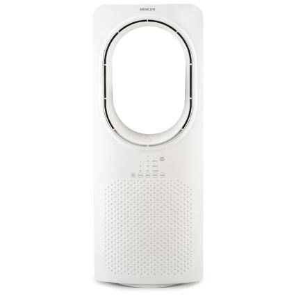 Sencor - Talni ventilator brez lopatic 50W/230V bela + Daljinski upravljalnik