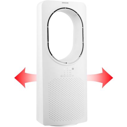 Sencor - Talni ventilator brez lopatic 50W/230V bela + Daljinski upravljalnik