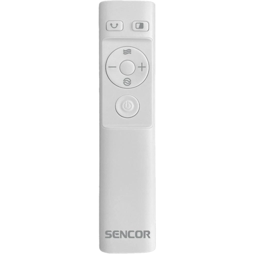 Sencor - Talni ventilator brez lopatic 50W/230V bela + Daljinski upravljalnik
