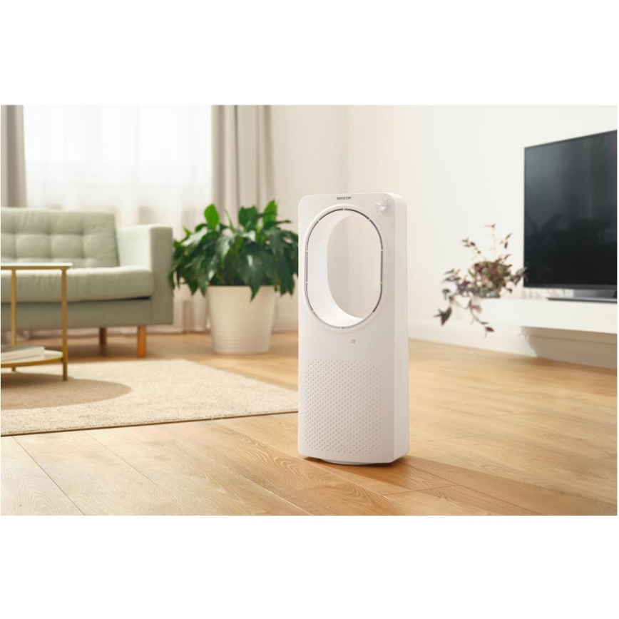 Sencor - Talni ventilator brez lopatic 50W/230V bela