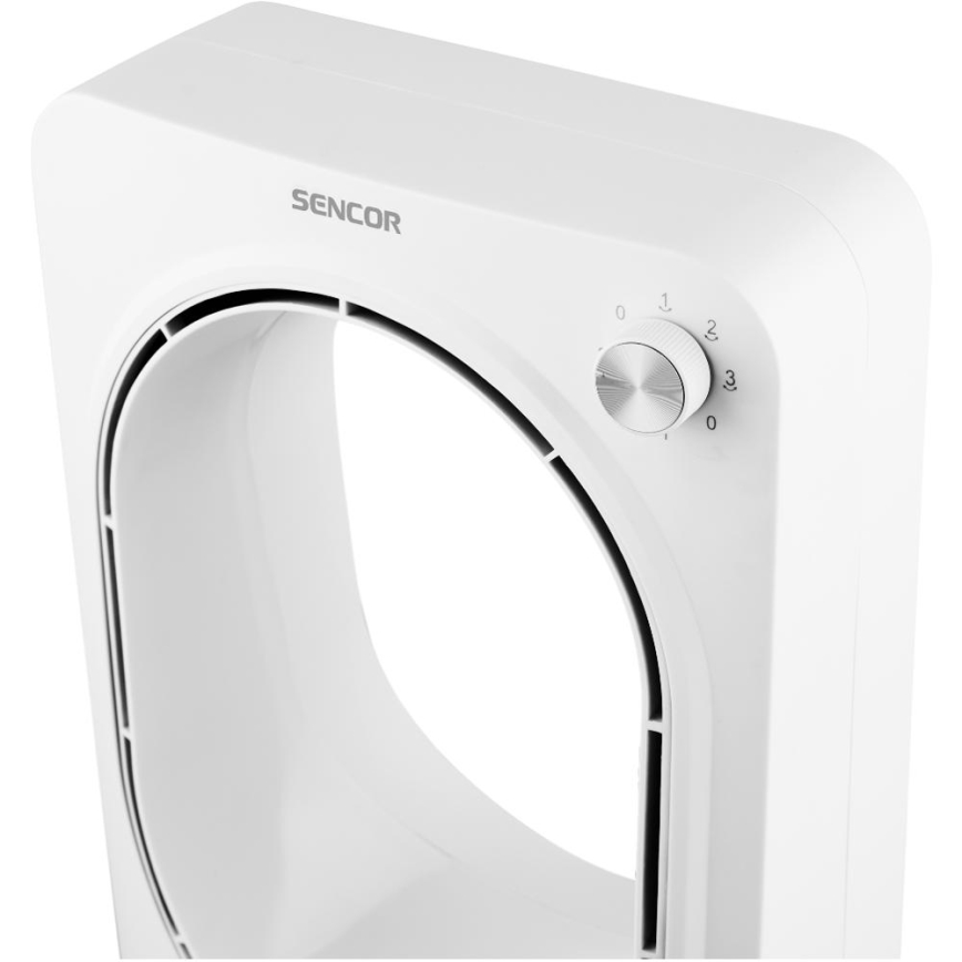 Sencor - Talni ventilator brez lopatic 50W/230V bela