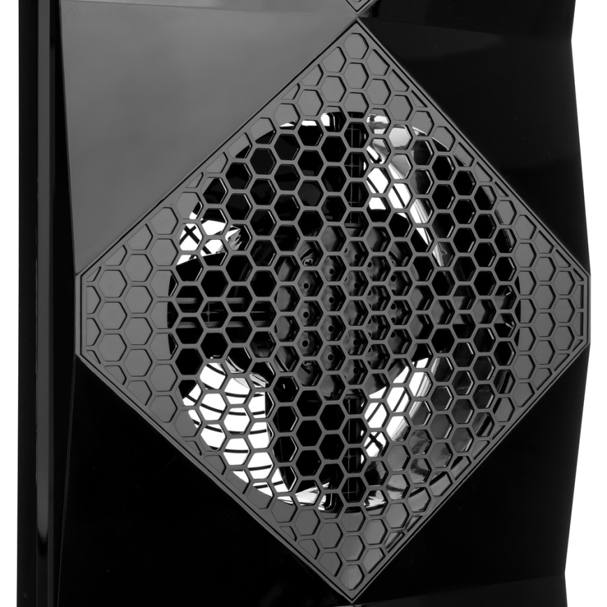 Sencor - Talni ventilator UltraThin 90W/230V črna + Daljinski upravljalnik