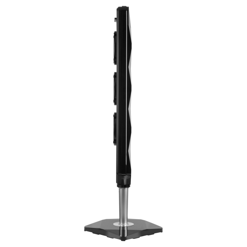 Sencor - Talni ventilator UltraThin 90W/230V črna + Daljinski upravljalnik