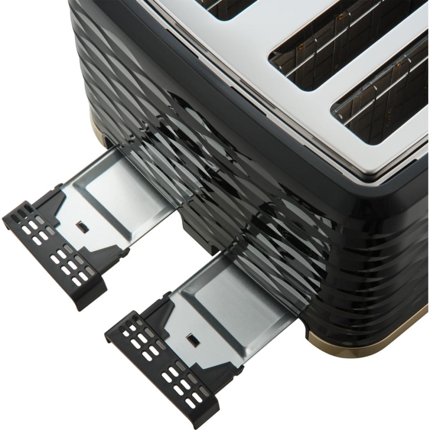 Sencor - Toster s štirimi režami 1600W/230V črna/bež