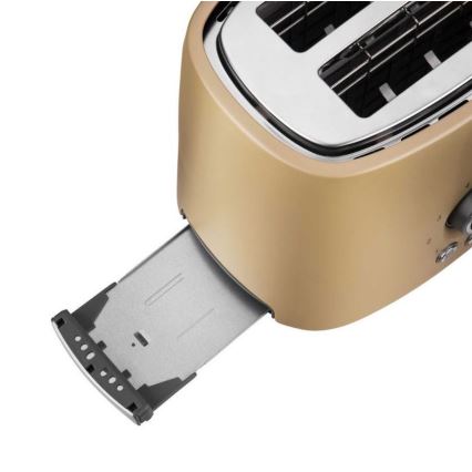 Sencor - Toster z dvema režama in nastavkom za popečenje 1000W/230V bež