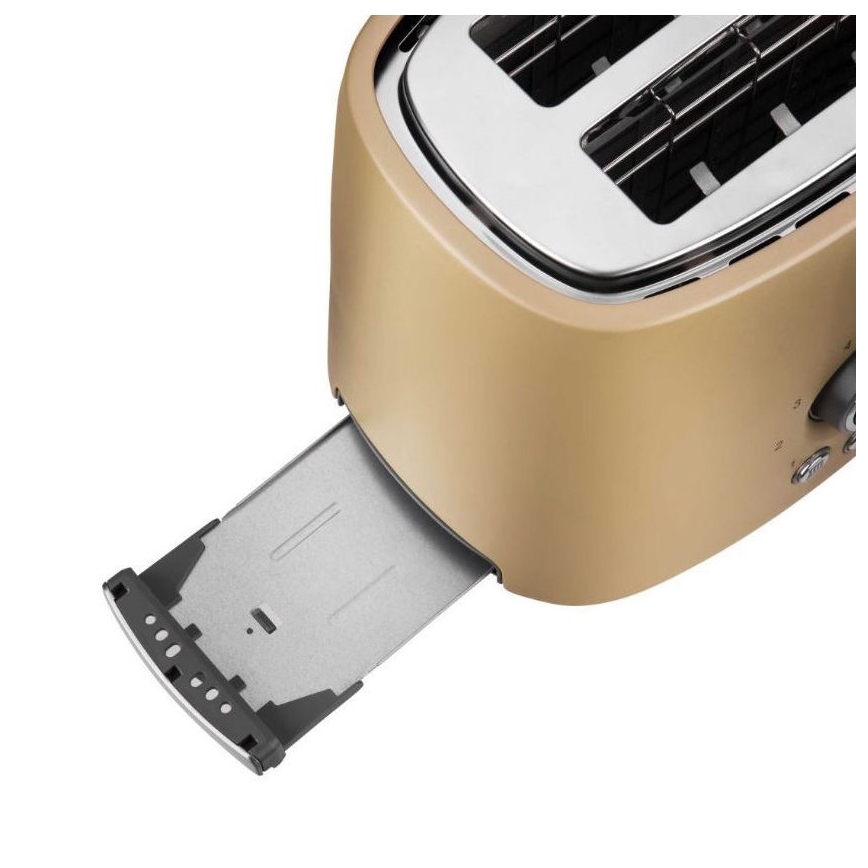 Sencor - Toster z dvema režama in nastavkom za popečenje 1000W/230V bež