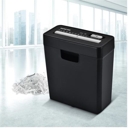 Sencor - Uničevalnik papirja A4 glasnost 10 l 190W/230V črna