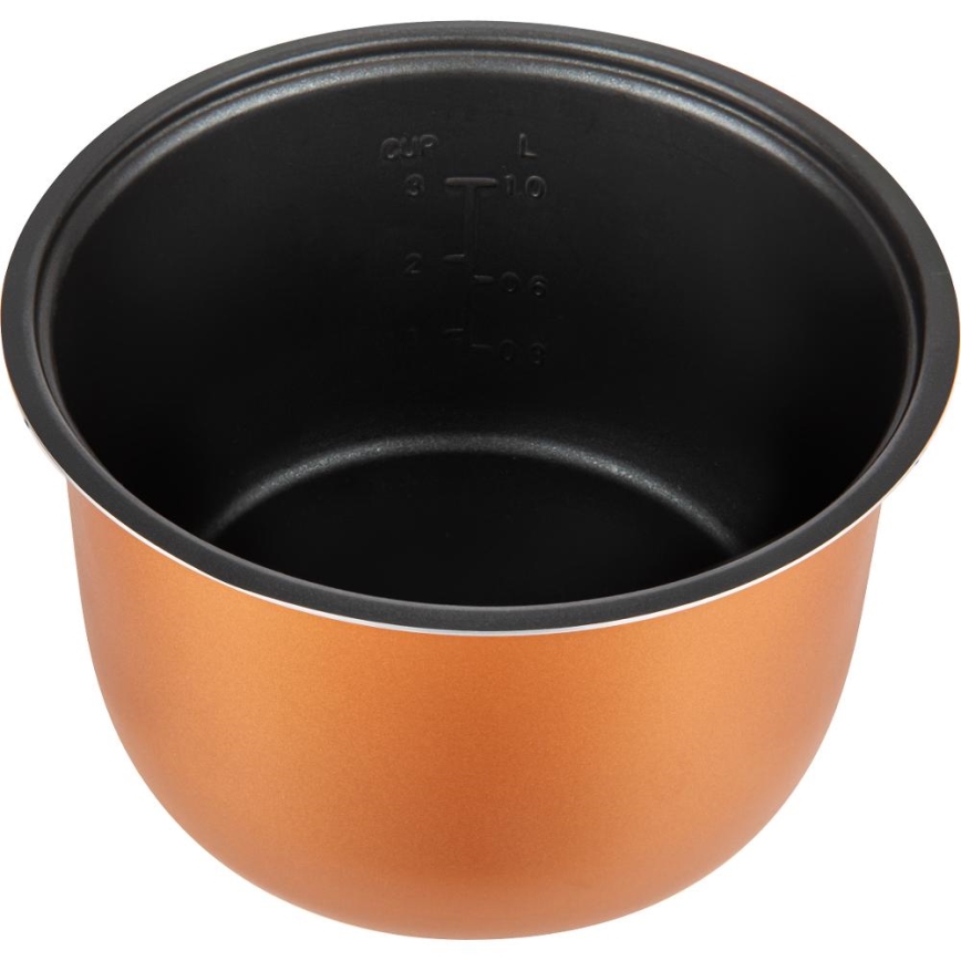 Sencor - Večfunkcijski kuhalnik za riž 350W/230V 0,6 l nerjaveče jeklo/črna