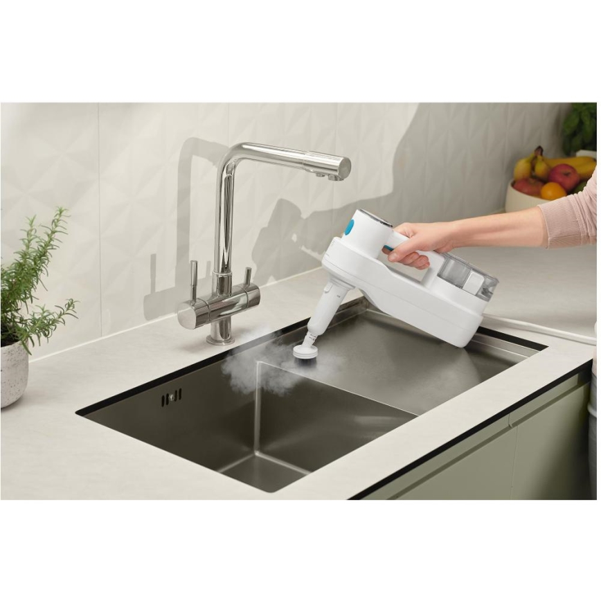 Sencor - Večnamenska parna krpa 2v1 1500W/230V IPX4 bela