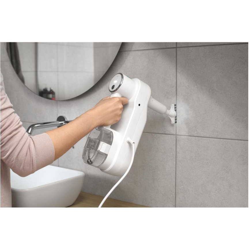 Sencor - Večnamenska parna krpa 2v1 1500W/230V IPX4 bela