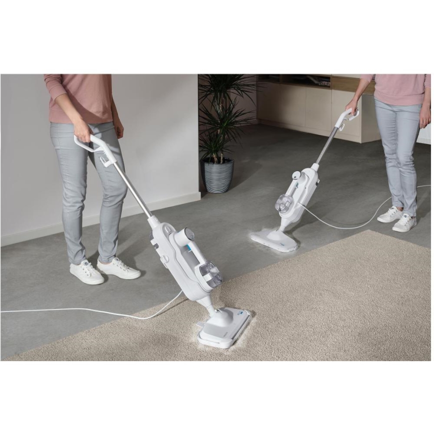 Sencor - Večnamenska parna krpa 2v1 1500W/230V IPX4 bela