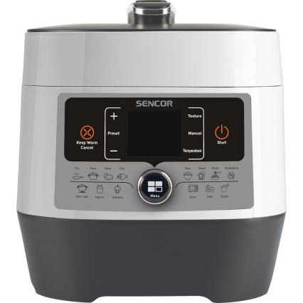 Sencor - Večnamenski električni lonec na pritisk 5,5 l 1000W/230V bela/črna