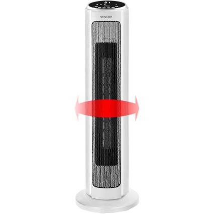 Sencor - Ventilator s keramičnim grelcem 2200W/230V Wi-Fi bela + daljinski upravljalnik