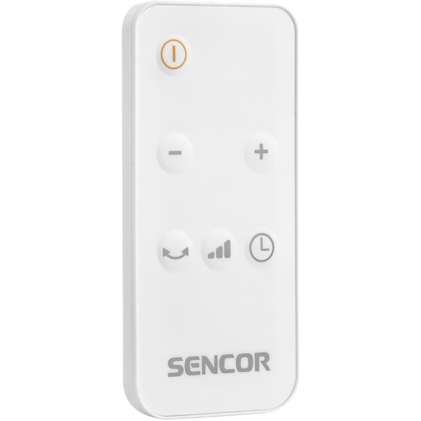 Sencor - Ventilator s keramičnim grelcem 2200W/230V Wi-Fi bela + daljinski upravljalnik