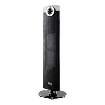Sencor - Ventilator s keramičnim grelnim telesom 1300/2500W/230V, črn + daljinski upravljalnik