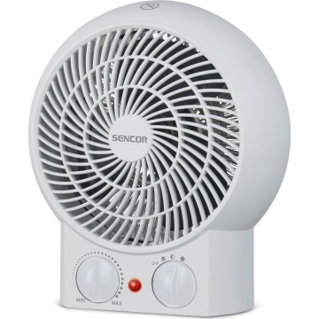 Sencor - Ventilator z grelnim elementom 1200/2000W/230V bela