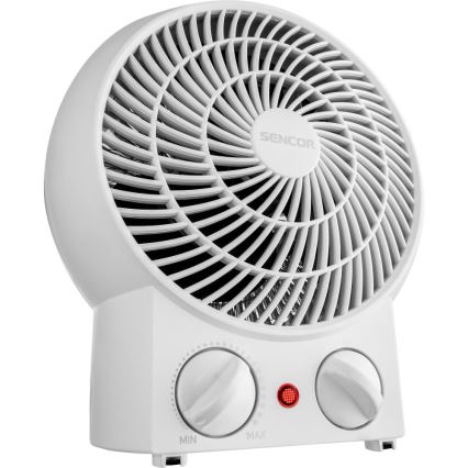 Sencor - Ventilator z grelnim elementom 1200/2000W/230V bela
