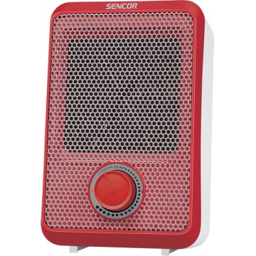 Sencor - Ventilatorski grelec 600W/230V rdeča/bela