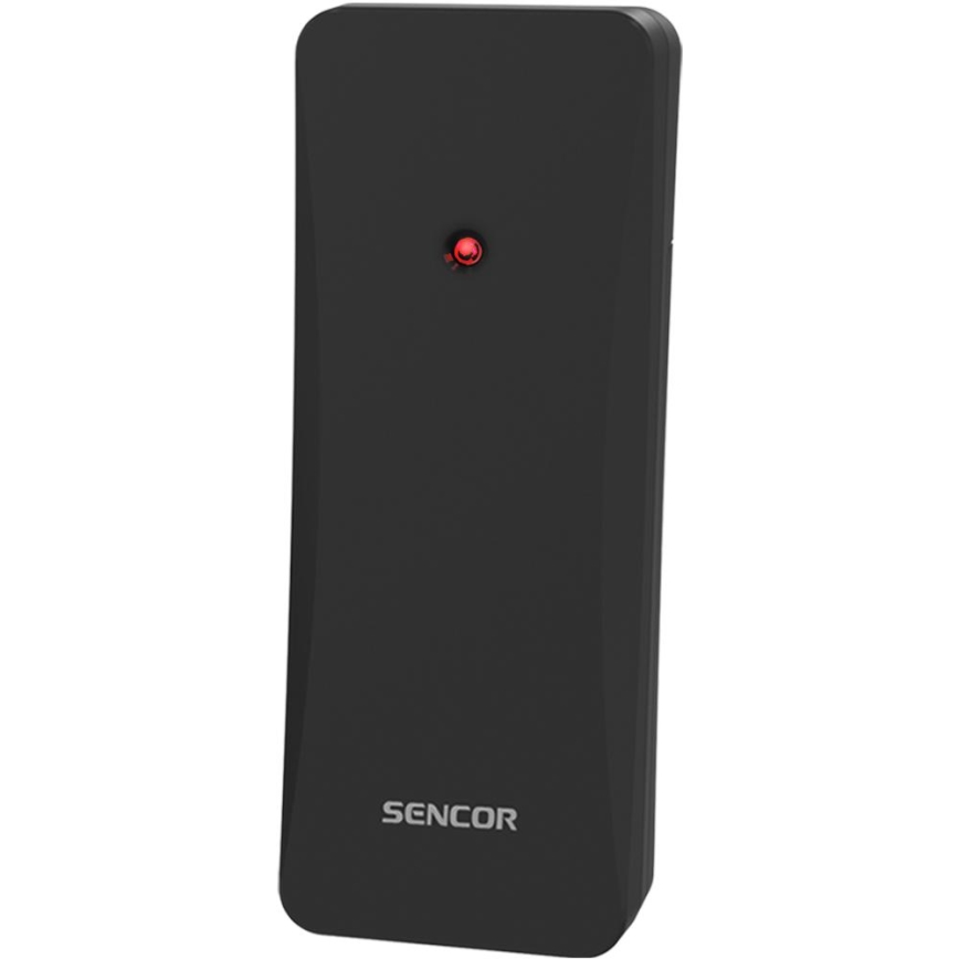 Sencor - Vremenska postaja z barvnim LCD-zaslonom 3xAAA + 2xAA črna