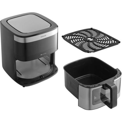 Sencor - Cvrtnik na vroč zrak 9 l 1700W/230V črna/mat krom