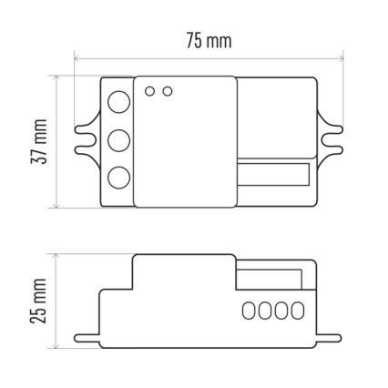 Senzor gibanja mikrovalovni MW B 360° 1200W/230V bela