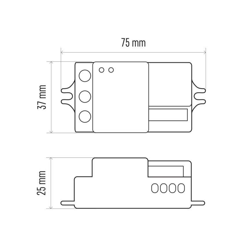Senzor gibanja mikrovalovni MW B 360° 1200W/230V bela