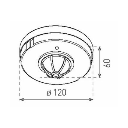 Senzor gibanja PIR 1200W/230V